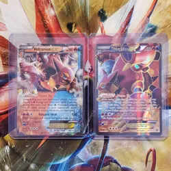 Volcanion EX + Volcanion EX Full Art - Steam Siege - Pokemon Cards - Lot #376 - Image 1