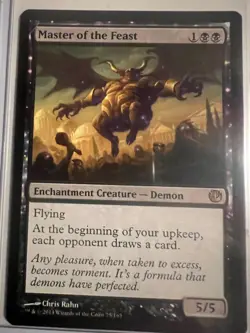 Master of the Feast Magic mtg Moderate Play, English Journey Into Nyx x1 - Image 1