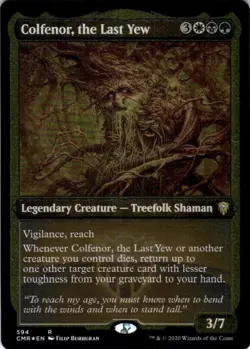 MTG Colfenor, the Last Yew (Etched) (594) | NM Foil | Commander Legends {CMR} - Image 2