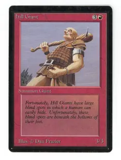 Magic the Gathering Beta Hill Giant MTG Red MP - Image 1