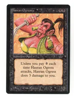 Magic the Gathering Arabian Nights Hasran Ogress Dark NM - Image 1