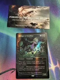 Avenger of Zendikar Foil Extended Art Borderless Everyone's Invited Secret Lair - Image 1