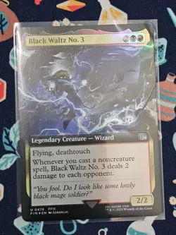 Black Waltz No. 3 Extended Art Foil MTG Final Fantasy 0478 - Image 1