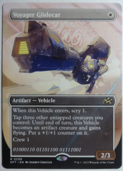 Magic The Gathering Final Fantasy, BORDERLESS, R 0299 Voyager Glidecar - Image 1
