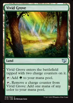 4x Vivid Grove NM-Mint, English Commander 2015 MTG Magic - Image 1