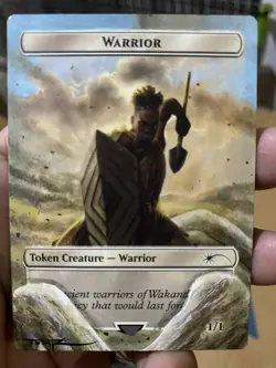 Warrior MTG Secret Lair Drop Hand Painted Altered Borderless Extended Art Tentz - Image 1