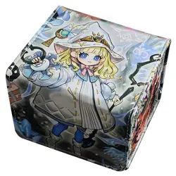 Chibi Mage PU Leather Card Deck Box - 100+ TCG Capacity | MTG, Pokemon, Yu-Gi-Oh - Image 1