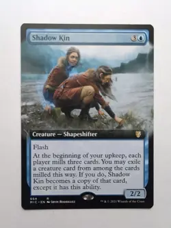 MTG Shadow Kin (MIC) Innistrad: Midnight Hunt Extended Art Regular Rare 054 - Image 1