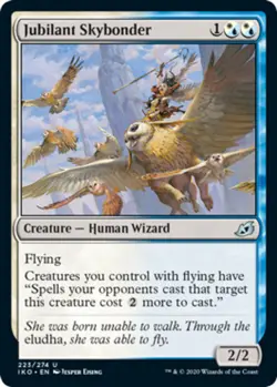 Jubilant Skybonder Light Play, English Magic the Gathering MTG Ikoria: Lair of B - Image 1