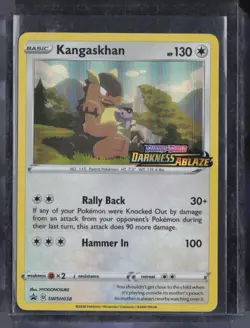 2020 Pokemon Sword & Shield Darkness Ablaze Boack Star Promo Kangaskhan - Image 1