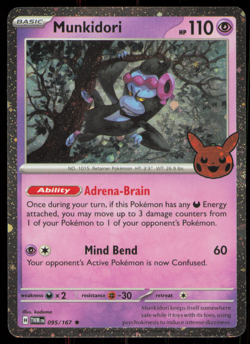 2024 Pokemon Trick or Trade Cosmos Holo - #095/167 Munkidori - Image 1