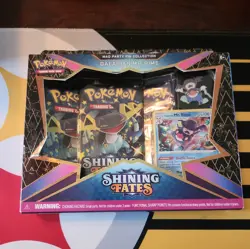 Pokemon Shining Fates Mad Party Pin Box Galarian Mr. Rime TCG Sealed New Mr Fate - Image 1