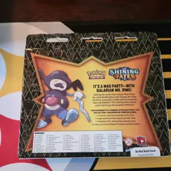 Pokemon Shining Fates Mad Party Pin Box Galarian Mr. Rime TCG Sealed New Mr Fate - Image 2