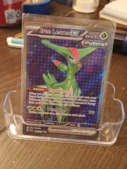 Pokemon TCG Iron Leaves EX 186/162 Temporal Forces Ultra Rare Full Art - Image 1