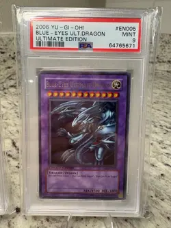 PSA 9 MINT 2006 Blue Eyes Ultimate Dragon JMP-EN005 Ultimate Edition Yu-Gi-Oh - Image 2