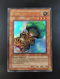 YUGIOH 2003 | FIBER JAR | LOD-056 | 1ST EDT | NA OLD PRINT | VG - EXCELLENT - Image 1