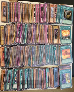 Lot of 450 + Yu-Gi-Oh CCG Cards (47 Are "Foil") Very Well Worn - See Description - Image 1