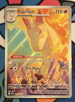 Rapidash #189/182 Destined Rivals + FREE CARD sleeved Immediately fresh Pull - Image 2