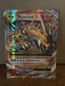 Pokemon TCG Mega-Charizard-EX Holo Rare Card Evolutions 13/108 - Image 1