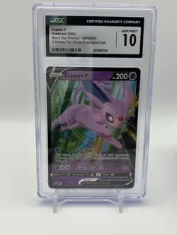 Pokemon Espeon V SWSH201 SWSH: Sword & Shield Promo Cards Holo CGC 10🔥 - Image 1