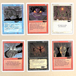 Vintage MTG Revised Lot of 6 Cards * Signed and Altered by Artist Jesper Myrfors - Image 1
