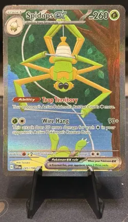 Pokemon Spidops EX TCG Illustration Rare Card Scarlet & Violet Base Set 243/198 - Image 1
