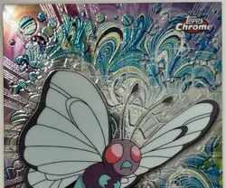 BUTTERFREE #12, Series 1 - 2000, Topps TV Animation Edition Chrome Pokemon Card - Image 5