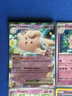 Clefable EX Obsidian Flames (+1) + Clefairy (x2) 4-card Pokemon lot - PWE - Image 3