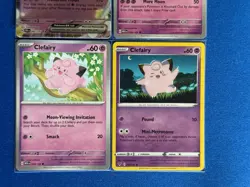 Clefable EX Obsidian Flames (+1) + Clefairy (x2) 4-card Pokemon lot - PWE - Image 5
