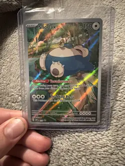 Pokemon TCG Snorlax 051 Promo Scarlet & Violet Black Star Holo Card 151 Sealed - Image 1