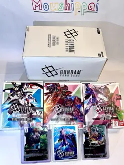 Gundam TCG Lot Starter Decks ST02 ST03 ST04 English Promo Cards & Sleeves SEALED - Image 1
