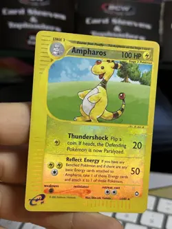 Ampharos 1/147 Aquapolis 2002 Reverse HOlo Rare Pokemon Card TCG - Image 3