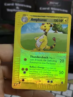 Ampharos 1/147 Aquapolis 2002 Reverse HOlo Rare Pokemon Card TCG - Image 4