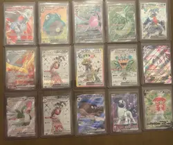 Pokemon TCG Scarlet And Violet Era Full Art Rare Card Lot Of 15. Near mint - Image 1
