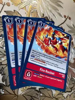 Digimon Card Game Playset BT8-095 C Fire Rocket New Awakening - Image 1