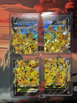 Pikachu V-UNION 25th Anniversary 4 Card Set Japanese (US Seller) - Image 1