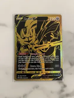 Zacian V SWSH076 Gold Holo Black Star Promo Card(Pokemon TCG Sword & Shield) - Image 2