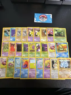 Vintage Pokemon Card Lot WOTC Sets Era Lot 3 25+ Cards - Image 1