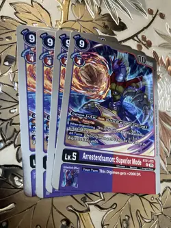 Digimon Card Playset Arresterdramon: Superior Mode BT21-072 R World Convergence - Image 1