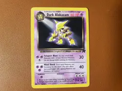 Dark Alakazam Team Rocket 18/82 Rare Unlimited WOTC LP Pokemon Card - Image 1