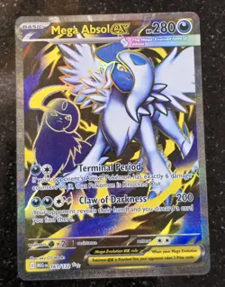 Mega Absol ex 161/132 Mega Evolution Pokemon card Full Art Ultra Rare - Image 2