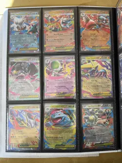 27 Card Pokemon Lot Mega Evolutions IRs Promos EXs Starter Binder W/Binder - Image 2