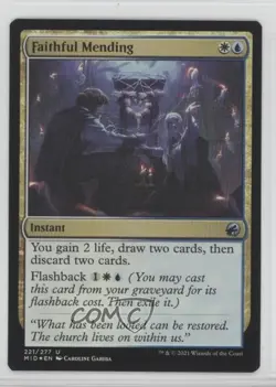 Faithful Mending Foil Magic: Innistrad: Midnight Hunt MID #221 - Image 1