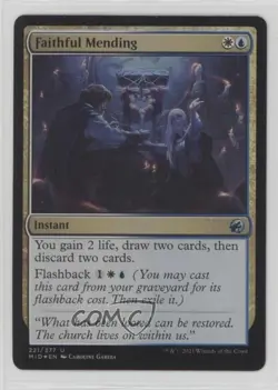 Faithful Mending Foil Magic: Innistrad: Midnight Hunt MID #221 - Image 1