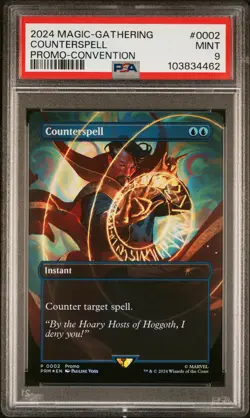 2024 MTG PROMO CONVENTION #0002 COUNTERSPELL PSA 9 - Image 1