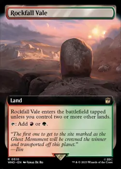 Rockfall Vale X1 EXTENDED ART-NM/M- Universes Beyond: Doctor Who - Image 1