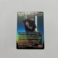 Cloud, Midgar Mercenary (Borderless) Final Fantasy Foil - Image 1