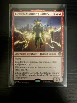 MTG Spider-Man R Electro, Assaulting Battery #0076 - Image 1