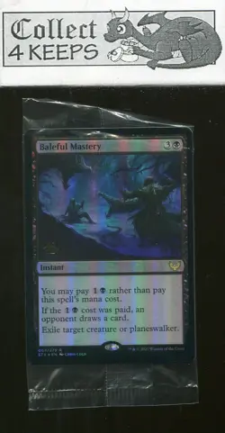 MTG Strixhaven School of Mages Baleful Mastery Prerelease Foil Sealed Mint - Image 1