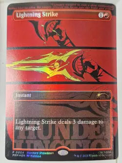 Lightning Strike - FOIL -Standard Showdown Promo - Magic the Gathering MTG Nice! - Image 1